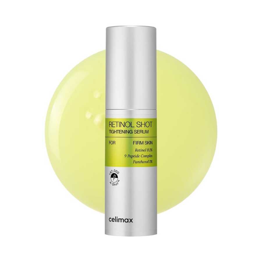 celimax The Vita-A Retinol Shot Tightening Serum 30ml | Sérum reafirmante antiedad con Retinol 0.1% + complejo de 9 péptidos + Pantenol + Vitamina E | Para mejorar el aspecto de poros visibles, textura irregular, líneas de expresión y firmeza | Tratamiento nocturno, uso progresivo | Pack 1 / Pack 2 / Pack 3 | Envío en 24h - Retinol - Ver 1