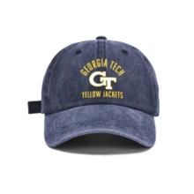 "Georgia Tech Yellow Jackets" Adjustable Dad Hat, College Baseball Cap, Unisex Cotton Casual Cap For Georgia Tech Fans & School Spirit - A - 查看 3
