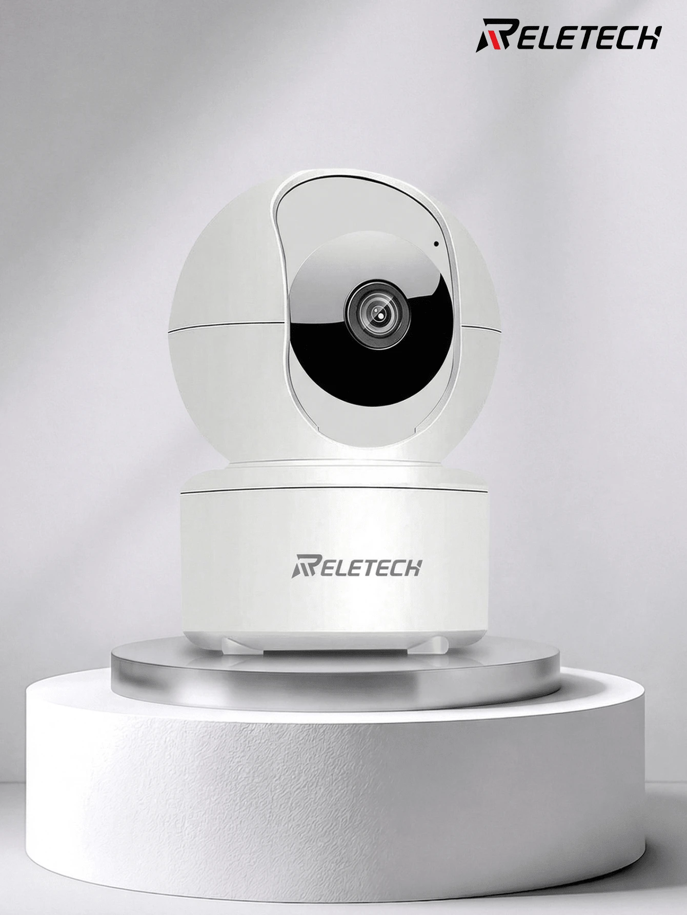 Reletech 1个带移动侦测功能的室内安防摄像头，适用于婴儿/宠物监控，可与Alexa和智能家居系统配合使用。