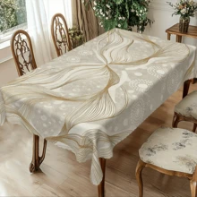 1 chiếc khăn trải bàn họa tiết sóng trừu tượng trang nhã màu nâu nhạt và trắng, được làm từ vải polyester với hình ảnh in sắc nét, thích hợp cho sinh nhật, đám cưới, kỷ niệm, tiệc tùng, dã ngoại, ngày lễ và các sự kiện kỷ niệm khác. - A - Xem 17
