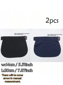 1pc/2pcs Maternity Waistband Extender, Elastic Waist Extender For Pregnant Women, Adjustable Pants Extender Buckle, Unisex - Multicolor - View 23