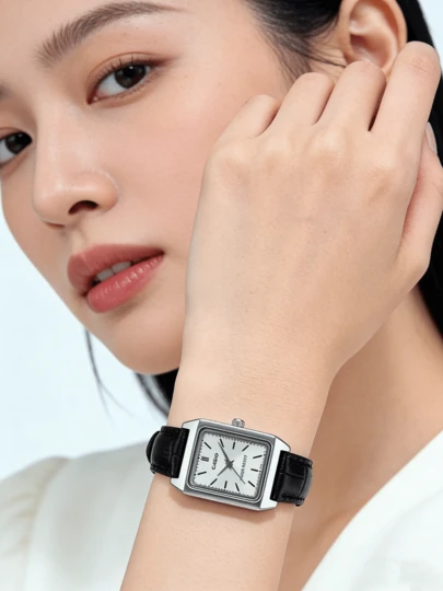 Casio 复古方形腕表 | LTP-V007 系列女士腕表 - 经典白色表盘 & 复古金色表盘 / 黑色皮革表带 / 简约优雅风格 / 办公佩戴 / 时尚配饰 / 品牌礼品 / 情人节礼物 / 绅士风范 / 博主同款 - LTP-V007L-9E LTP-V007L-7E1