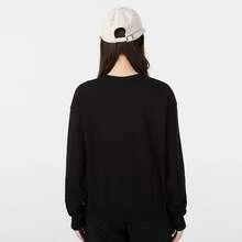 PUMA彪馬 ESS+ Logo印花套頭 衛衣 女款 - 黑色 - 查看 3
