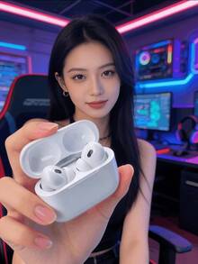 Auriculares inalámbricos Bluetooth - Compatibles con dispositivos Apple y Android, micrófono incorporado, resistentes al sudor, hasta 24 horas de tiempo de reproducción - Blanco - Ver 2