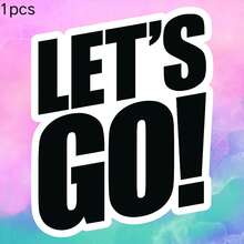 LET'S GO! 高能量口號貼紙，防水乙烯基貼紙－耐用光滑表面，自黏式車貼，適用於汽車、窗戶、筆記本電腦、卡車、水瓶－多功能耐用設計，汽車貼紙 - 乙烯基 - 查看 11