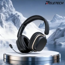 Reletech Nuevos auriculares inalámbricos Bluetooth T12 con diseño de graffiti, iluminación LED, sin retraso para juegos, juego de auriculares completo, adecuado como regalo de cumpleaños para uso al aire libre - Multicolor - Ver 2