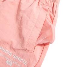 Quần short nữ PUMA TEAM thêu chữ, thoáng khí, màu hồng. - Hồng - Xem 6