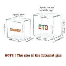 5MM Heavy-Duty Sealed Trading Card Box (1-Pack) - Ultra-Durable Acrylic Case For Holo Foil Cards, Premium Acid-Free Holder For Vintage Trading Cards, Crystal-Clear Dustproof Display For Lenticular 3D Cards, Airtight Tribute Card Storage Box, Professional TCG Card Storage Solution, Ideal For Standard/Sports/Game/Collectible Cards, Scratch & UV Resistant, Stackable Design For Long-Term Preservation, Perfect Gift For Card Enthusiasts & Hobbyists, Shields Against Dust, Moisture, Fading And Wear - Trading Card Box - 查看 10