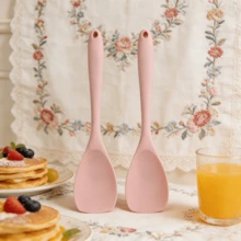 Muỗng xới silicon | Chịu nhiệt cao | Chống dính | Dụng cụ cạo linh hoạt | Không mối nối | Có thể rửa bằng máy rửa chén | Dùng cho salad, làm bánh | Màu cam/hồng (2/4 gói) - trái cam - Xem 13