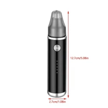 Máy tỉa lông tai và mũi nhỏ gọn, cầm tay dành cho nam giới, máy tỉa lông mũi điện sạc USB, máy tỉa lông mày và lông mặt không gây đau, dụng cụ tỉa lông mũi, dung lượng pin 500mAh. - nhiều màu - Xem 11