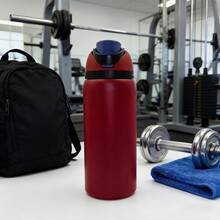 O-Walaa BlackCherryWaterBottle32oz, 945ML, With Straw, Heat Preservation Time More Than 24 Hours, Cold And Hot Water Can Be Insulated, Can Make Coffee, Frozen Drinks, Exquisite Workmanship, Suitable For Camping, Work, Indoor And Outdoor Use. - Gỗ đỏ - Xem 3