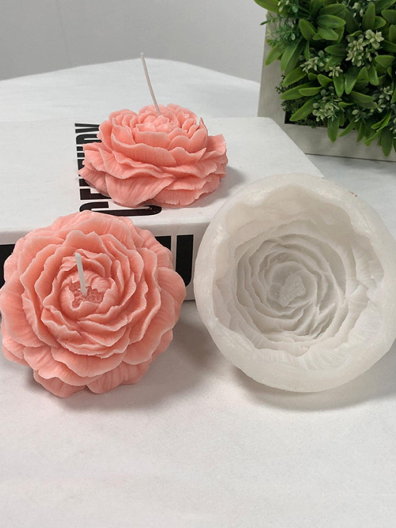 1 pieza Molde de silicona, molde de silicona con diseño de flor creativo para manualidades DIY