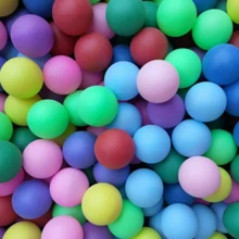 5/10/20/50 piezas Pelotas de tenis de mesa de material PP mate amarillo y blanco duradero, resistente a la oxidación de 40mm, adecuadas para práctica y recreación de adultos - Multicolor - Ver 1