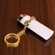 Estuche para encendedor modelo Bic J6, llavero con forma de sujetador con estampado de leopardo, accesorios para fumar - Multicolor - Ver 7