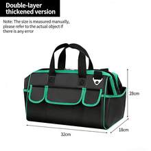 Oxford Cloth Waterproof Tool Bag, Wear-Resistant Thickened Handheld Shoulder Bag Suitable For Construction Site - Multicolor - View 10