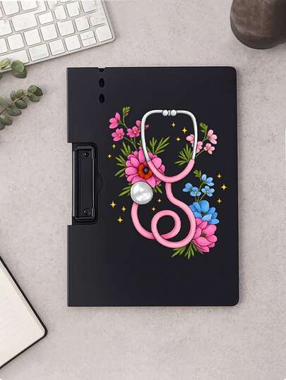 A4 File Folder - Teacher Theme Print Design | Durable PP Material | Waterproof Transparent | Suitable For File Organization | Ideal Choice For Home, School And Office Storage