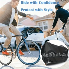 1pc All-Weather Bicycle Cover, Compatible With Most Bicycles, Provides All-Weather Protection, UV Resistant, Protection From Sun, Dust, And; Ideal Gift For Students, Commuters, And Cycling Enthusiasts, Sunshade, Year-Round Coverage, [Holiday Gift For Wife And Mother] Style And Colorent Randomly - Multicolor - View 4