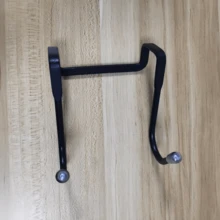 1pc S-Shaped Stainless Steel Wall Hook, No Drilling Required, Suitable For Bathroom, Kitchen, Cabinet, Hanging Towels, Clothes - Red - View 12