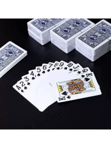 Waterproof Standard Playing Cards Set For Adults With Durable Box, Anti-Bend Paper Material, Ideal For Party Entertainment And Card Games, Age 14+, Multiple Decks (Pcs/Set) - Multicolor - View 9