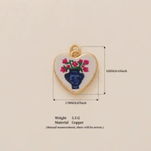 1pc Elegant Fashion Cartoon Animal Series Pig, Goose, Snail, Horse, Kitten DIY Delicate Pendant, 18K Gold Stainless Steel Material, DIY Jewelry Accessory, Necklace Accessory, Bracelet Accessory, Earring Accessory, Keychain Accessory, Bag Accessory, Charming Women Jewelry Accessory, Wallet Accessory, Small Pendant, Gift - Multicolor - View 18