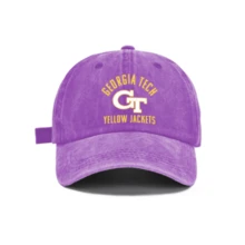 "Georgia Tech Yellow Jackets" Adjustable Dad Hat, College Baseball Cap, Unisex Cotton Casual Cap For Georgia Tech Fans & School Spirit - A - 查看 5