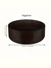 1 chậu trồng cây bằng vải dày dặn, túi trồng cây, chậu tròn, viền được gia cố, đáy lót nỉ thoáng khí, thích hợp trồng rau và khoai tây, sử dụng ngoài trời, sân vườn hoặc trong nhà, quà tặng làm vườn trang trí nhà cửa - màu đen - Xem 9