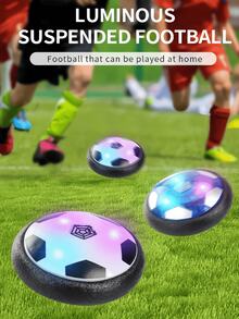 儿童炫酷灯光动感音乐气垫足球，亲子互动，智力开发，创意益智室内/室外竞技充气动力训练球玩具，适合3-12岁男孩女孩，运动游戏，生日礼物，节日派对（需3节AA电池，不包含在内） - 藍色 - 查看 8