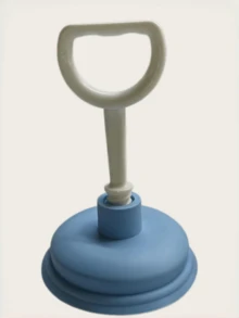 1pc Multi-Functional Kitchen Sink Plunger, Can Connect To Toilet Drain Pipe, Cleaning Tool For Unclogging Hair And Garbage In Drain Pipes - Multicolor - View 8