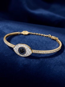 Swarovski 施华洛世奇 Symbolica 5696467 土耳其之眼手链 - 金色 - 查看 5