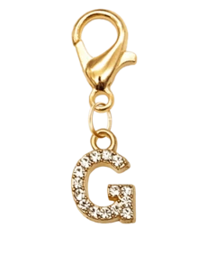 A-Z Keychain – Gold Diamond Metal Letter Keychain With Lobster Clasp | Exquisite Elegant Initial Keychain Bag Charm Purse Accessory Car Key Ring - Multicolor - View 22