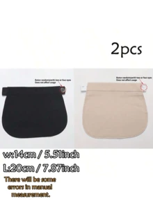1pc/2pcs Maternity Waistband Extender, Elastic Waist Extender For Pregnant Women, Adjustable Pants Extender Buckle, Unisex - Multicolor - View 18