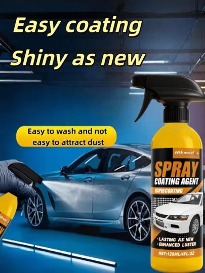 Automotive Coating - Suitable For Paint, Plastic, Glass And Other Materials, Provides Protection And Restores Polished State, Removes Scratches And Sun Lines, Restores Gloss, With UV Protection, Anti-Pollution, Anti-Scratch, Paint Repair Functions, Suitable For All Car Paint Colors, Waterproof And Dustproof Coating, Easy To Spray, Mirror-Like Ceramic Coating Spray, Professional Grade