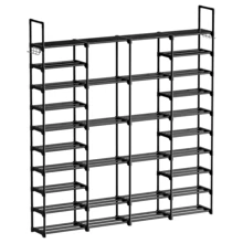 1 kệ giày 9 tầng, kệ đựng giày trong gara với 3 hàng, sức chứa lớn, kệ giày đứng độc lập, kệ đựng giày bốt chịu lực cao, giá để giày cỡ lớn. - Xem 12