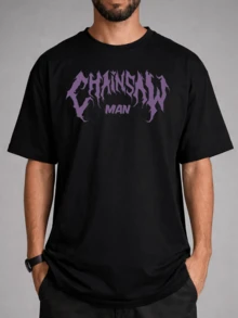 Men T-Shirts - 黑色 - 查看 4