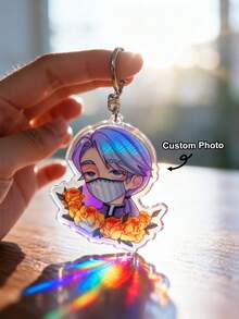 1 chiếc Móc Khóa Acrylic Tùy Chỉnh Hình Ảnh, Móc Khóa Acrylic Cá Nhân Hóa, Móc Khóa Xe Hơi Hình Dạng Đặc Biệt, Móc Khóa Ba Lô, Dành Cho Cặp Đôi, Bạn Bè, Người Nổi Tiếng, Hoạt Hình, Logo Công Ty, Thép Không Gỉ, Nhiều Màu Sắc, Dễ Thương, Đáng Yêu, Ngộ Ngớ Ngờ, Kawaii, Y2K, Phong Cách, Unisex, Thông Thường, Tùy Chỉnh, Quà Tặng Lý Tưởng Cho Nam, Quà Tặng Lý Tưởng Cho Nữ, Bạn Trai, Bạn Gái, Gia Đình, Bạn Bè, Trẻ Em, Cho Kỷ Niệm, Cho Ngày Valentine, Cho Ngày của Mẹ, Cho Sinh Nhật, Cho Ngày Thiếu Nhi, Cho Ngày của Cha, Cho Lễ Tốt Nghiệp, Cho Đám Cưới, Cho Lễ Tân Gia, Đồ Trang Sức, Bộ Sưu Tập Mùa Xuân - Móc khóa laser hình tròn - Xem 5