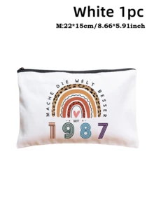 1/3/510 pezzi Borsa trucco per regali di 40° compleanno, borse cosmetiche divertenti per 40° compleanno, idee regalo per 40° compleanno borsa trucco (solo borsa), disponibile anche per regali di 20°, 30°, 50°, 60° compleanno, adatta per amici, amanti, famiglia - multicolore - Visualizzare 40