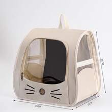 5.5kg And Below Pet Carrier Backpack Made Of Oxford Cloth With Breathable Window, Suitable For Small Dogs And Cats, Can Be Worn As Backpack, Shoulder Bag Or Handheld, Large Capacity Portable Pet Bag For Outdoor Activities - Multicolor - View 10