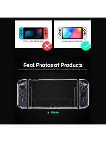 DATA FROG NintendoSwitchOLED Crystal Protective Case - Split Anti-Scratch And Wear-Resistant Cover - View 7