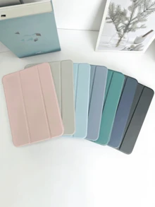 Ốp bảo vệ máy tính bảng tương thích với Samsung Galaxy Tablet / Pad SE/Xiao MiPad, chống rơi vỡ, siêu mỏng/chân đế thông minh/tự động bật màn hình. Tương thích với Apple Mini 4/5/6, 9.7/10.2/10.5 inch, Air 4/5/6, thế hệ thứ 10/11 (A16) 2025, 10.9 inch, Pro 11 inch, Air 11 (M2), Air 13 và Pro 11 (M4). - Màu xanh nhạt - Xem 6