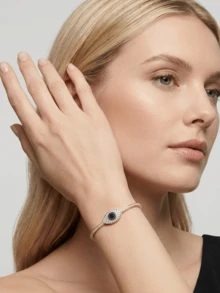 Swarovski 施华洛世奇 Symbolica 5696467 土耳其之眼手链 - 金色 - 查看 7