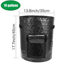 Túi trồng khoai tây có nắp đậy và tay cầm, thích hợp trồng cà chua, trái cây, cà rốt, hành tây, khoai tây, dâu tây và các loại rau khác. - Nhiều màu - Xem 3