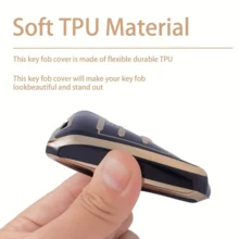 Ốp bảo vệ chìa khóa xe TPU cho Kia Rio, Ceed, Sportage, Sorento, Niro, K3, Carens, Cadenza, Carnival, Optima - Vỏ chìa khóa điều khiển từ xa dạng gập - 3 nút - Xem 9