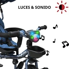 Joykoo Evolutionary Tricycle For Children 360 Rotating Seat With Light And Sound - 藍色 - 查看 2