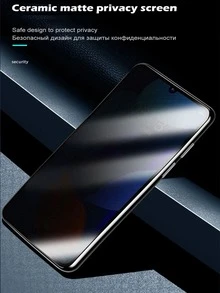 Android Screen Protector 5PCS Matte Ceramic Film Privacy Screen Protector Compatible With Samsung Galaxy S26 S25 S24 Ultra FE A57 A37 A56 A36 A17 A07 A16 A26/Compatible With Xiaomi 15T 14T 13T Poco M6 M7 X7 Pro Note 14 13 Pro 4G 5G/Compatible With IPhone 17 Pro Max 16 15 14 13 12 11 Series Mother's Day Gift - Black - View 12