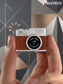 Reletech Cute Retro Mini Camera, Wearable Digital Pocket Camera With 6 Filters + Video Recording, 0.96" IPS Screen And LED Flash - Best Birthday Christmas Gift - Multicolor - View 2