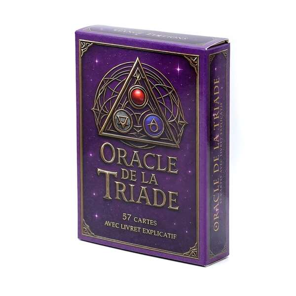 Oracle Triade French Divination Deck 57 Cards Spiritual Fortune Telling Oracle Cards With Instruction Booklet For Readers