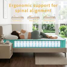 12 Inch Twin,Twin XL, Full,Queen,King Size Mattress,Gel Memory Foam And Innerspring Hybrid Mattress With Individual Pocket Spring For Motion Isolation Home Bedding, Supportive Sleep Surface, In A Box - Mint Blue - View 8