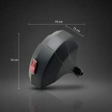 1PC KuKirin G2 Electric Scooter Rear Mudguard High Strength Plastic Reflective Design For Night Safety - Black - View 4