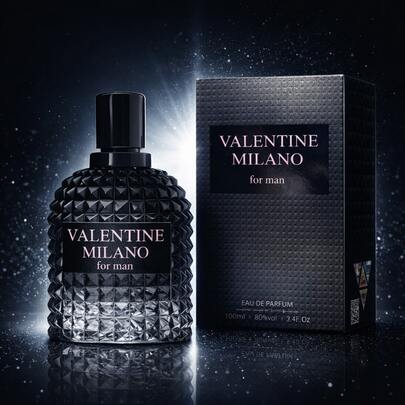  Everlyx – Valentine Milano Parfüm für Damen, 100 ml, Eau de Parfum – Blumiger und raffinierter femininer Duft mit süßen und samtigen Noten – Luxuriöser Flakon aus geschliffenem Glas – Perfekt als Geschenk oder für den täglichen Gebrauch – ✅ Lieferung in 3-5 Tagen