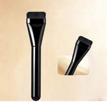 1 cọ tán kem nền đầu phẳng mới, dụng cụ trang điểm - màu đen - Xem 6